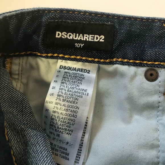 Dsquared2 Cropped jeans Embroidery + Long sleeve shirt. Girls Size 10 - Picture 9 of 16